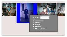 organize online, gallery, add custom titles, names
