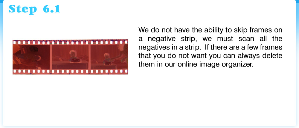 Easy Slide Preparation, Organizing, How to scan negatives