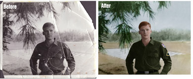 restoration examples | digital correction | restore images